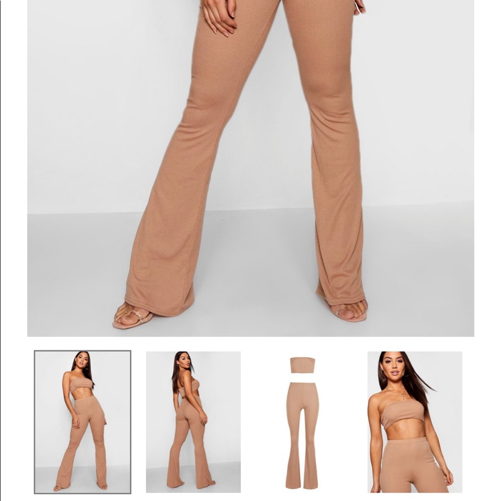 Boo hoo beige  co - cord set size 10